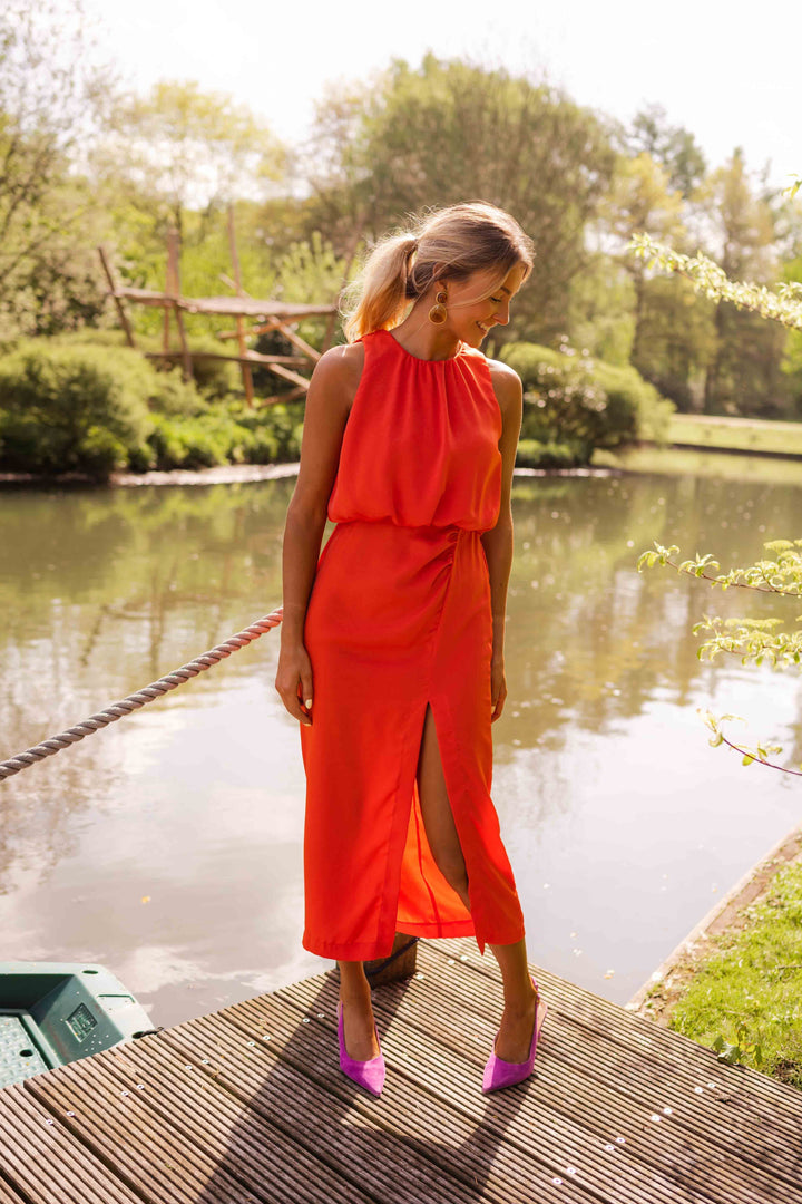 Anavella™ - Elegant Summer Midi Dress Occasions: Summer, chic events, vacations