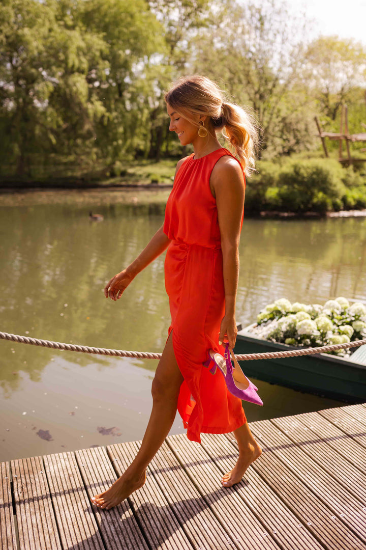 Anavella™ - Elegant Summer Midi Dress Occasions: Summer, chic events, vacations