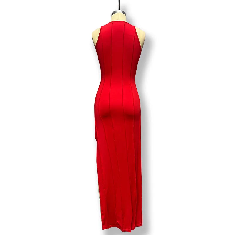 Adrianna™ - Bold Side-Slit Dress