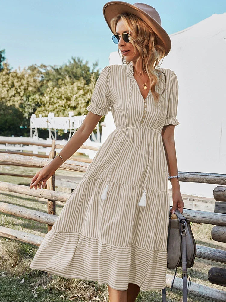 Bernice™ - Classic Striped Dress