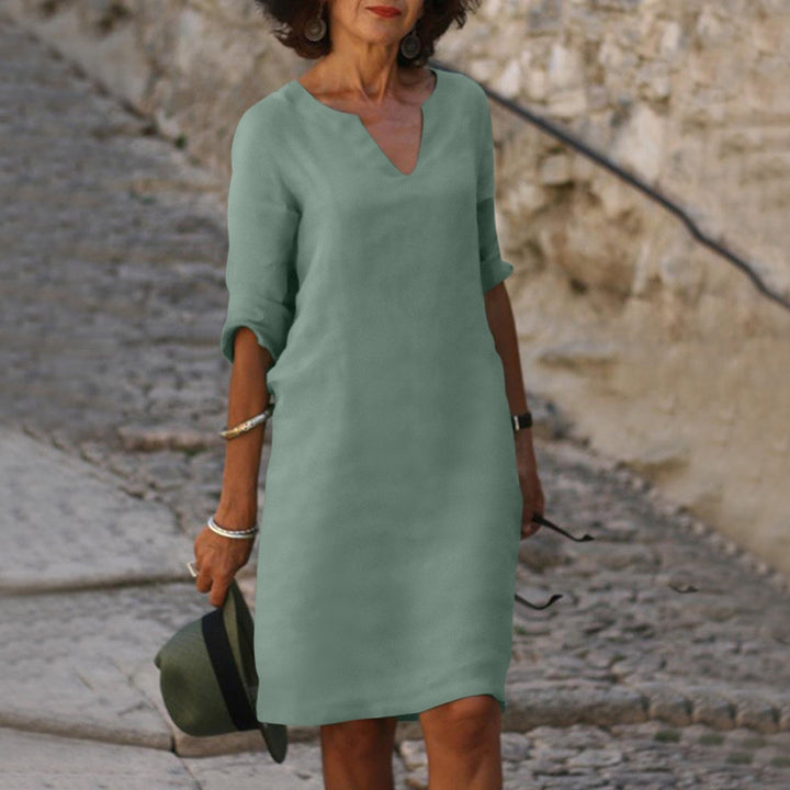 Silvia | Belly Covering Spring Dress
