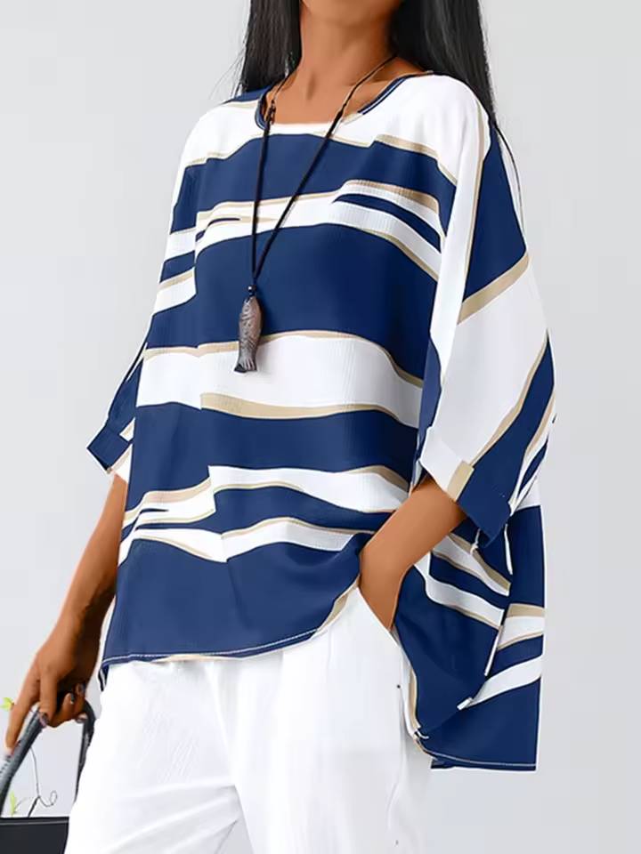 Aria - Stylish O-Neck Blouse