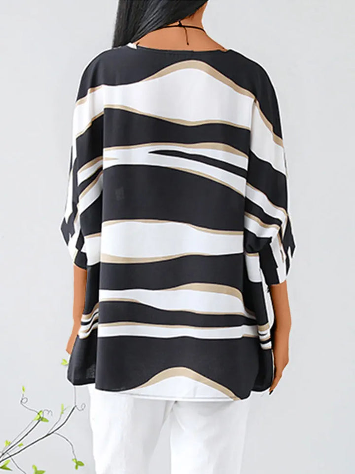 Aria - Stylish O-Neck Blouse