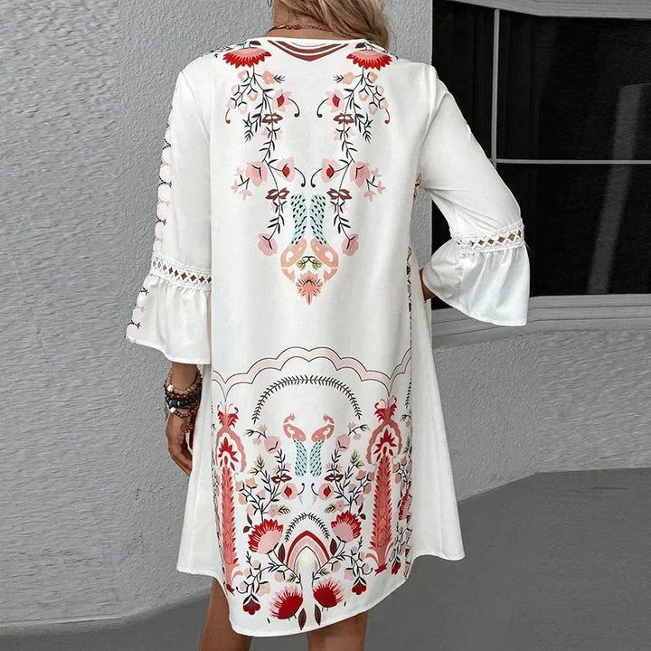 Kissia™ - Artistic Boho Print Dress