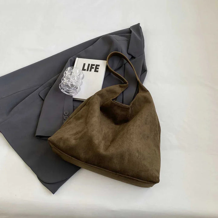 freja™ – soft shoulder bag in suede style