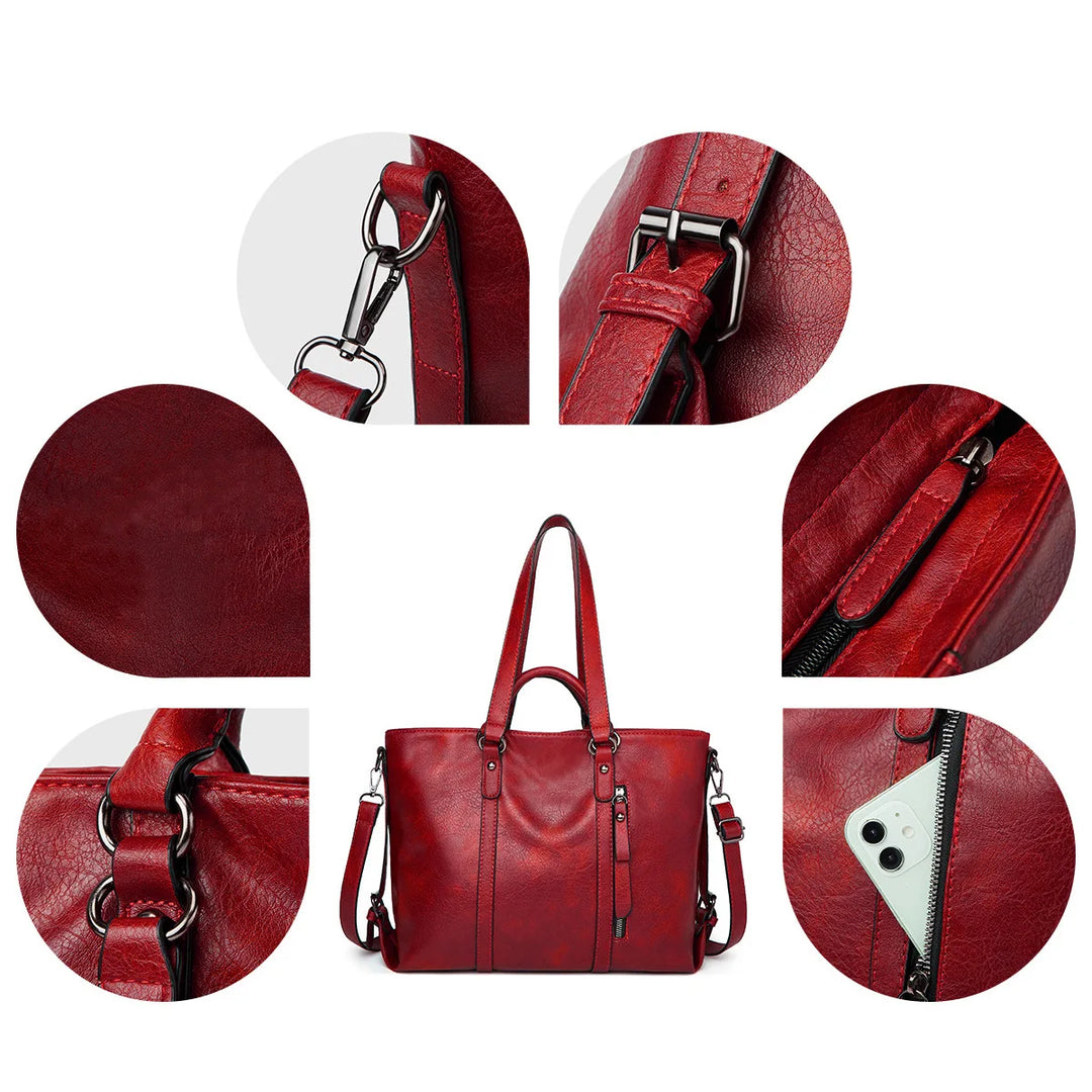 Signe™ | Large Capacity Leather Shoulder Bag
