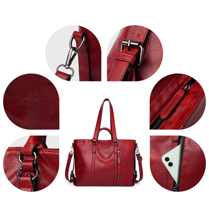 Signe™ | Large Capacity Leather Shoulder Bag
