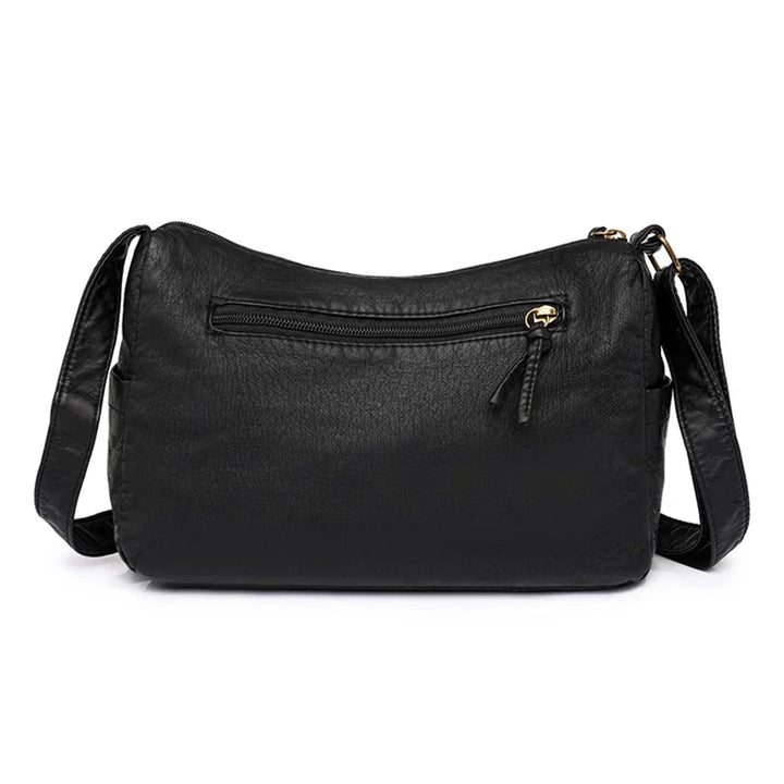 Lykke™ | Vintage Leather Shoulder Bag with Multiple Compartments