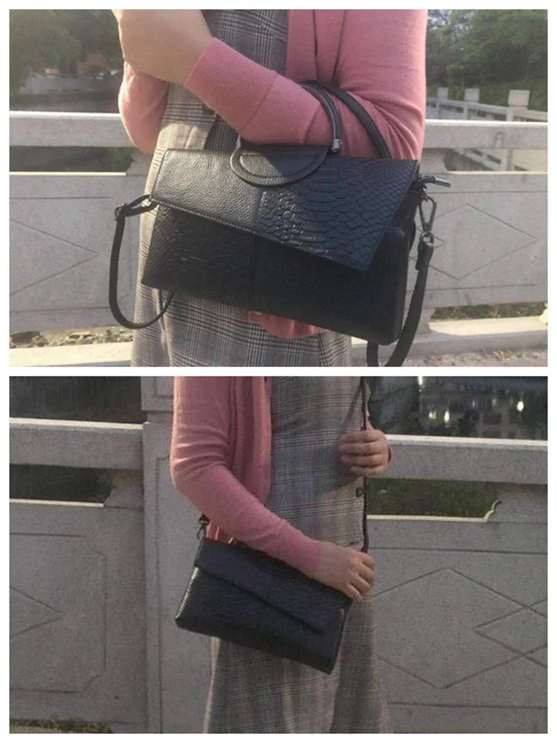 celine™ – structured black handbag in leather look