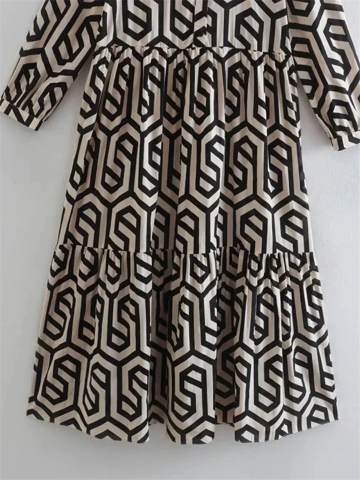 Alaria™ - Geometric Print Dress