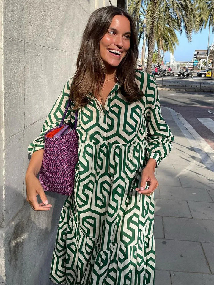 Alaria™ - Geometric Print Dress
