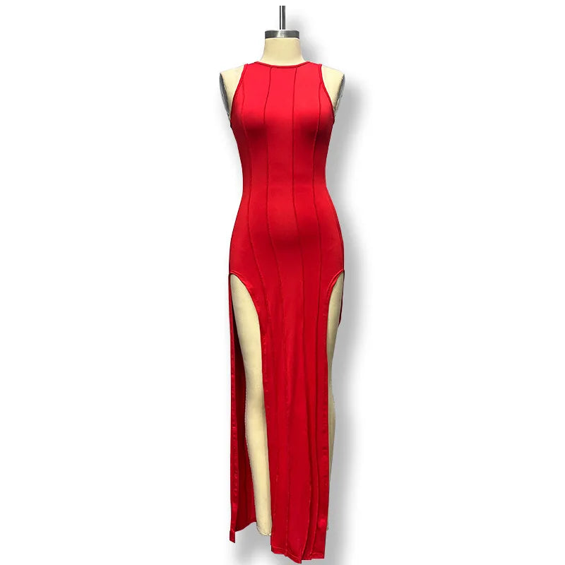 Adrianna™ - Bold Side-Slit Dress