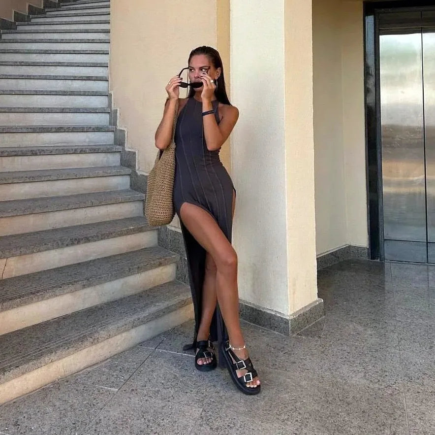 Adrianna™ - Bold Side-Slit Dress