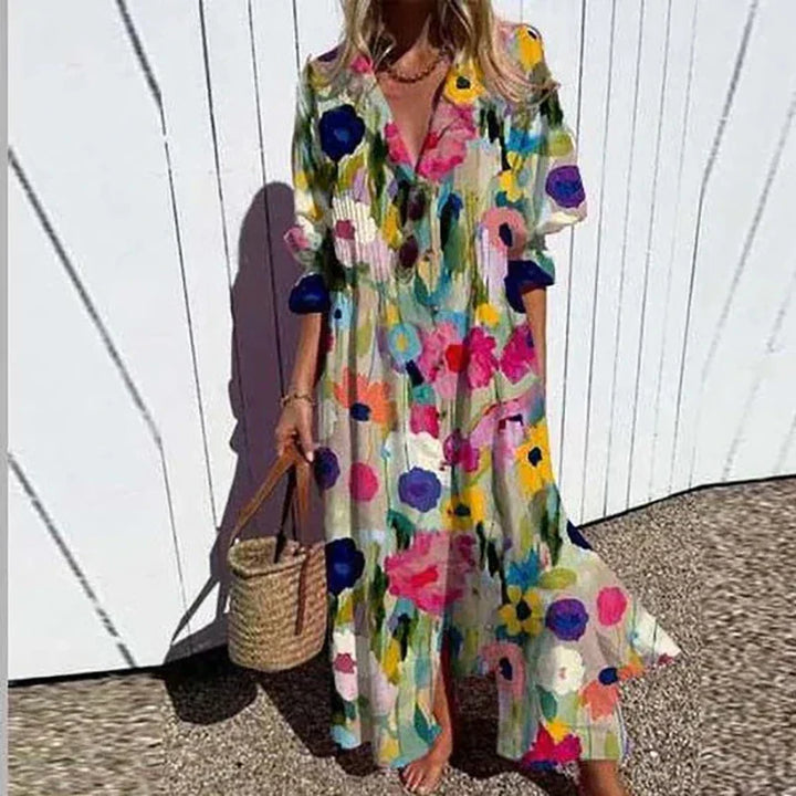 Trisha - Vibrant Bloom Dress