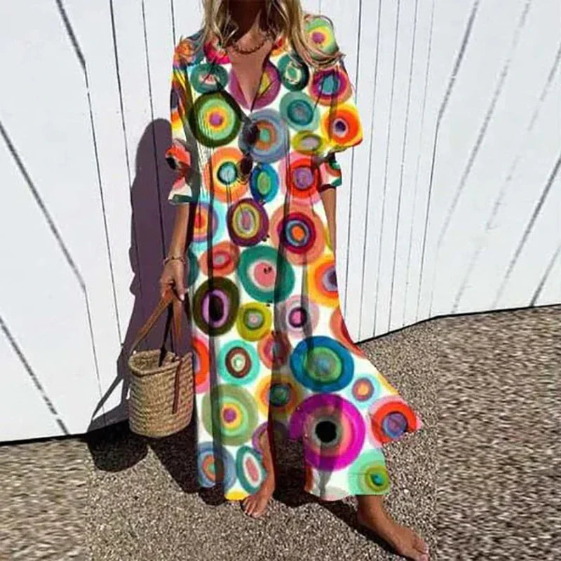 Trisha - Vibrant Bloom Dress