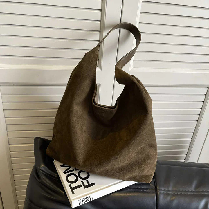 freja™ – soft shoulder bag in suede style