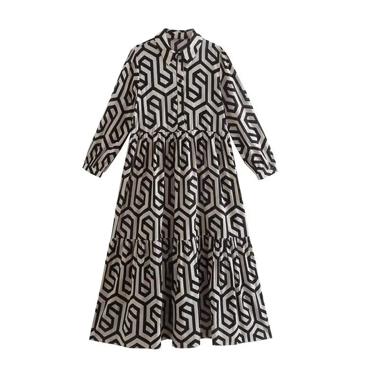 Alaria™ - Geometric Print Dress