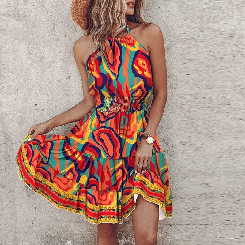Adrianna™ | Printed Mini Dress
