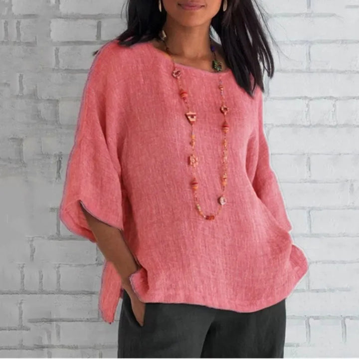 Miranda - Loose-Fitting Blouse with Short Sleeves