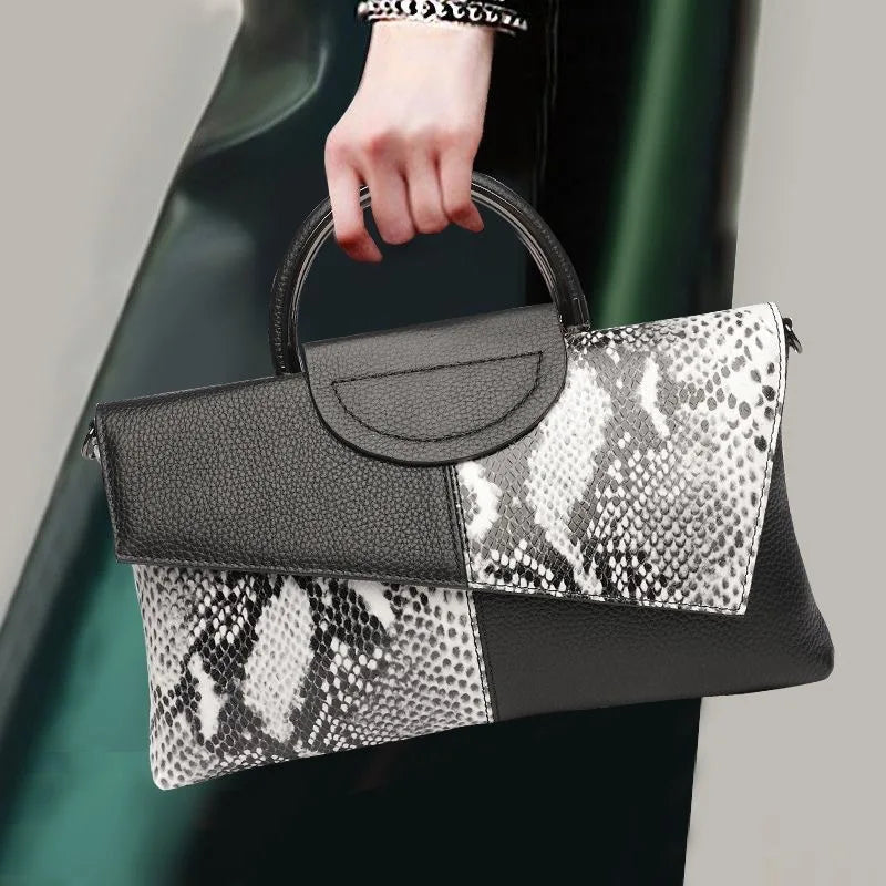 celine™ – structured black handbag in leather look