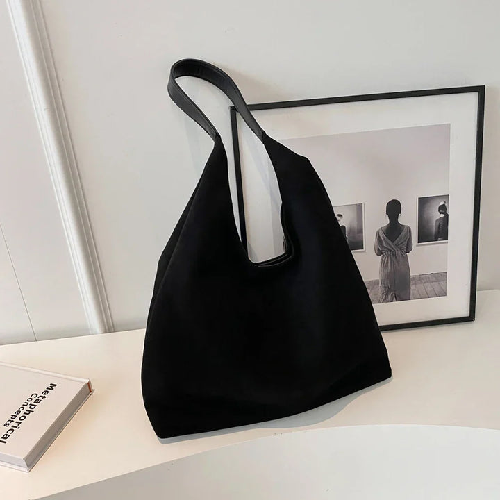 freja™ – soft shoulder bag in suede style