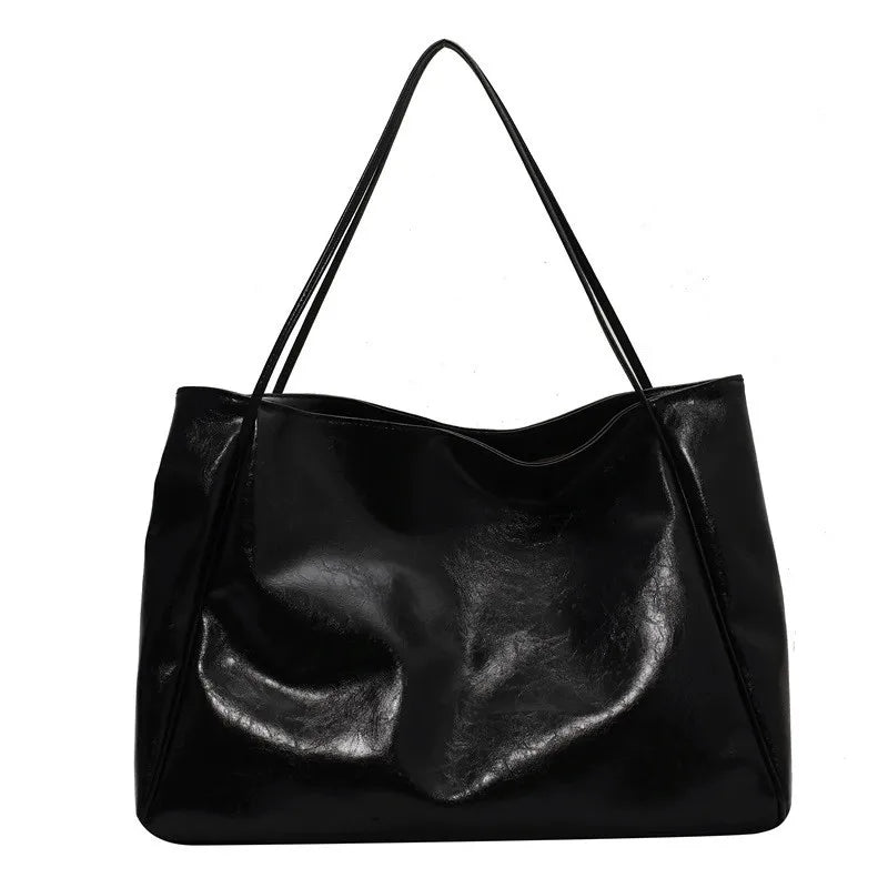 lisa™ – spacious brown tote bag in leather look