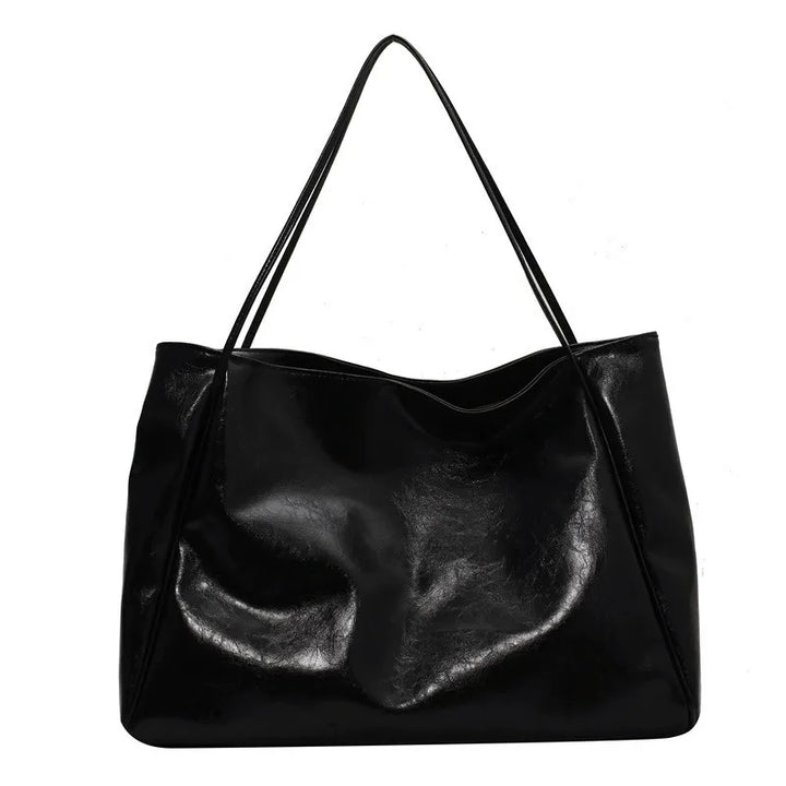 lisa™ – spacious brown tote bag in leather look