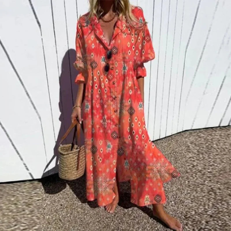 Trisha - Vibrant Bloom Dress