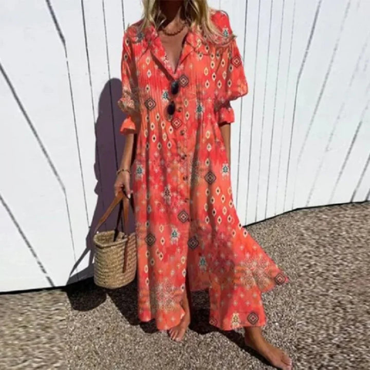 Trisha - Vibrant Bloom Dress