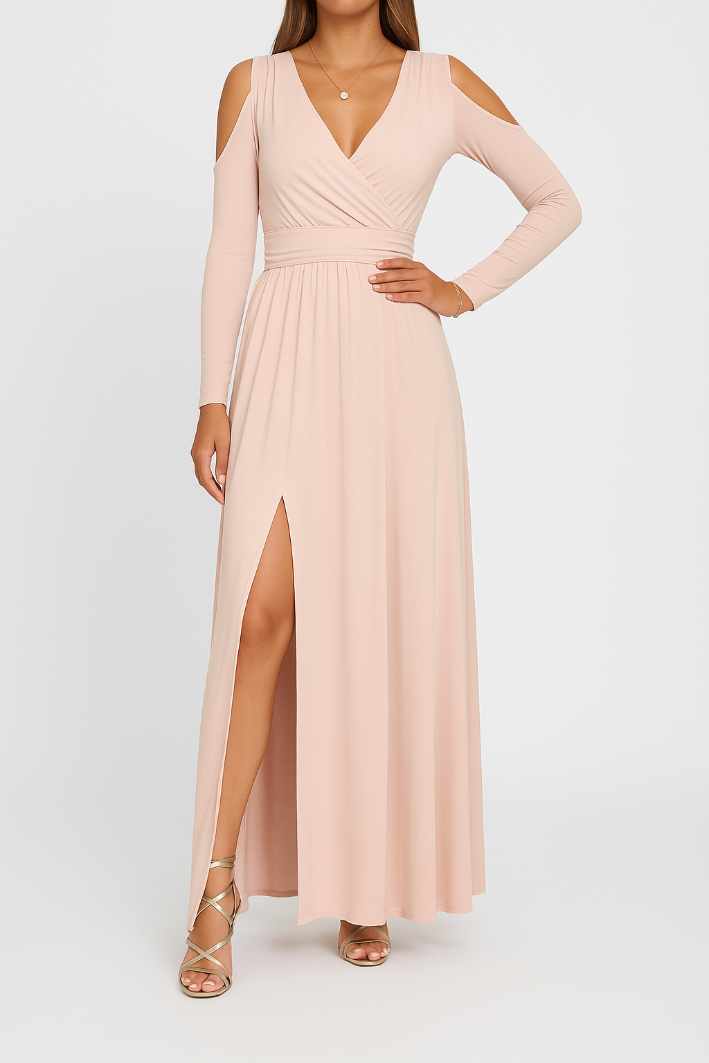 Soraya – Long Elegant Split Dress for Festive Occasions