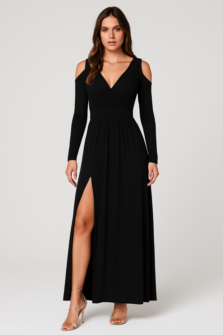 Soraya – Long Elegant Split Dress for Festive Occasions