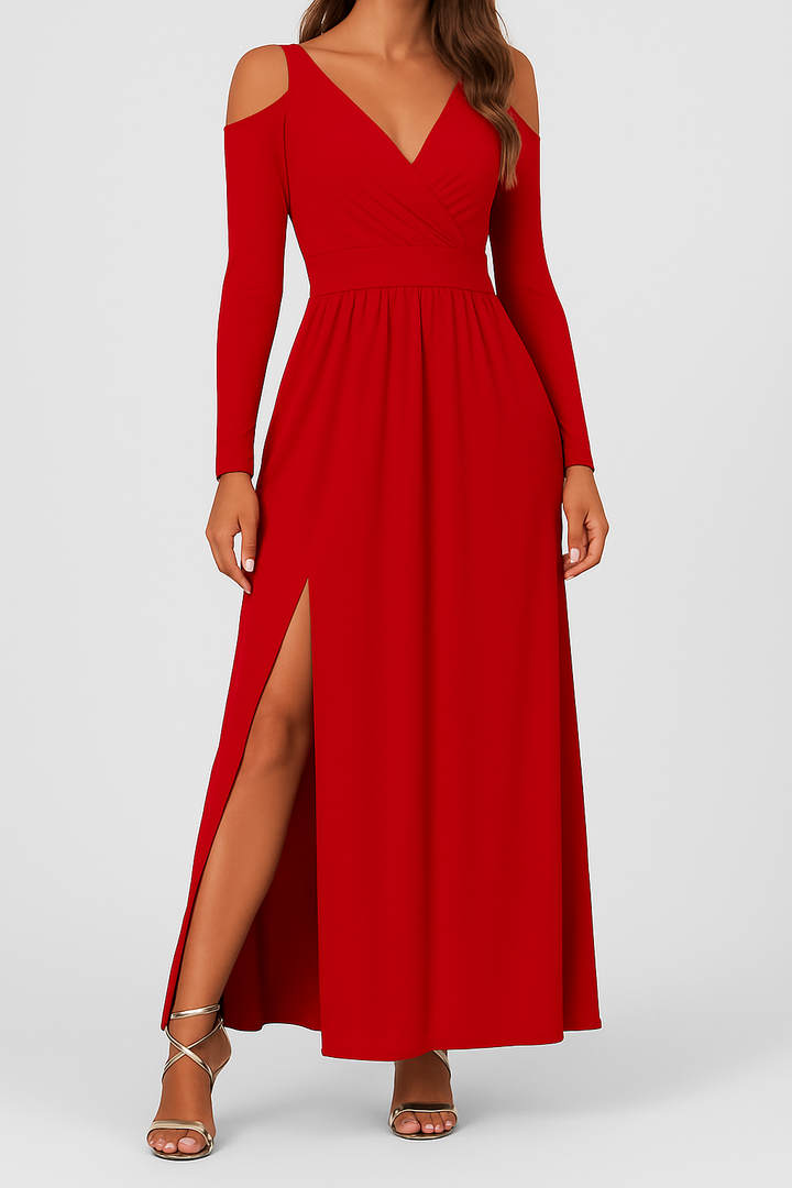 Soraya – Long Elegant Split Dress for Festive Occasions