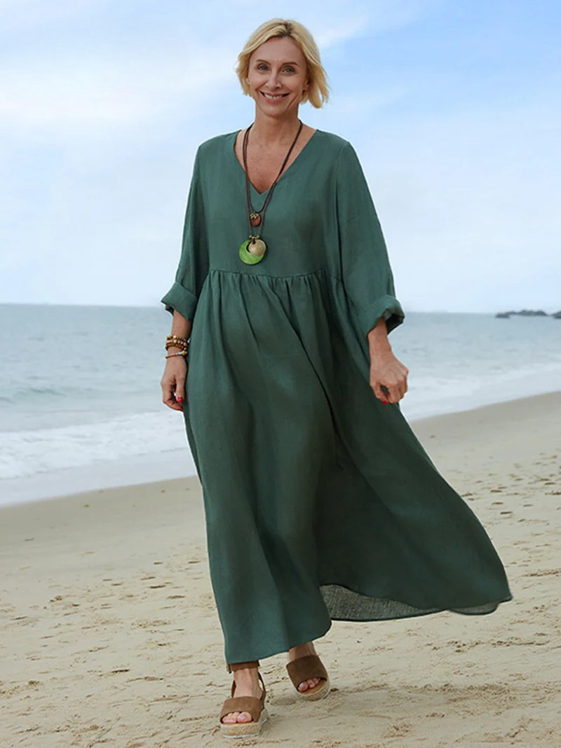 Women's Comfortable V-neck Summer Dress