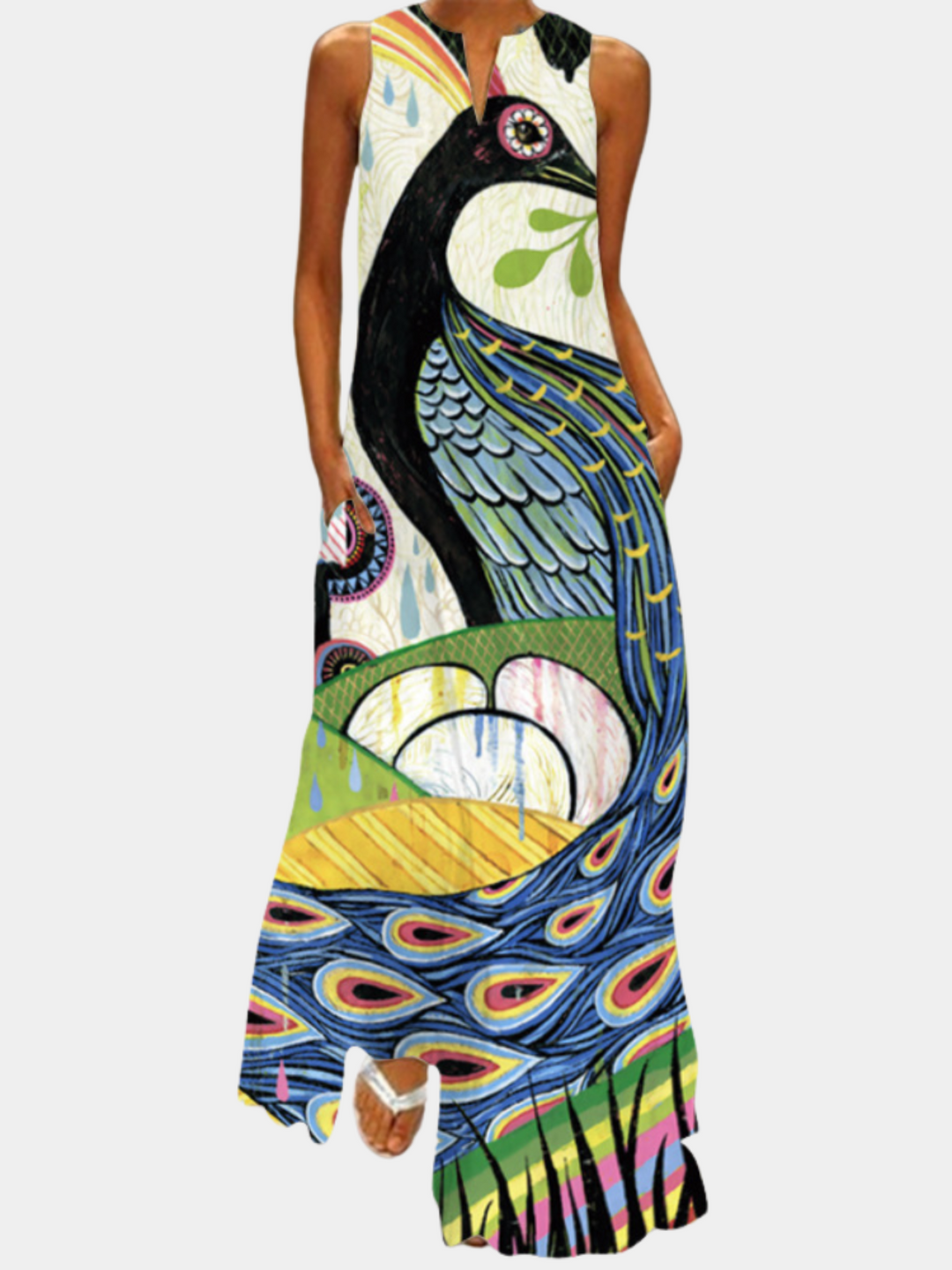 Valerisse – Colorful Women's Dress with Unique Print and Light Fit