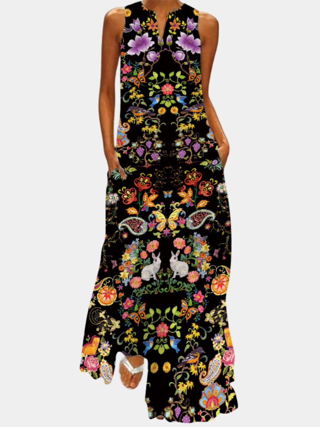 Valerisse – Colorful Women's Dress with Unique Print and Light Fit