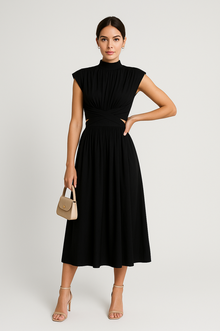 Yveline – Summer Dress with Open Back and Elegant Cut