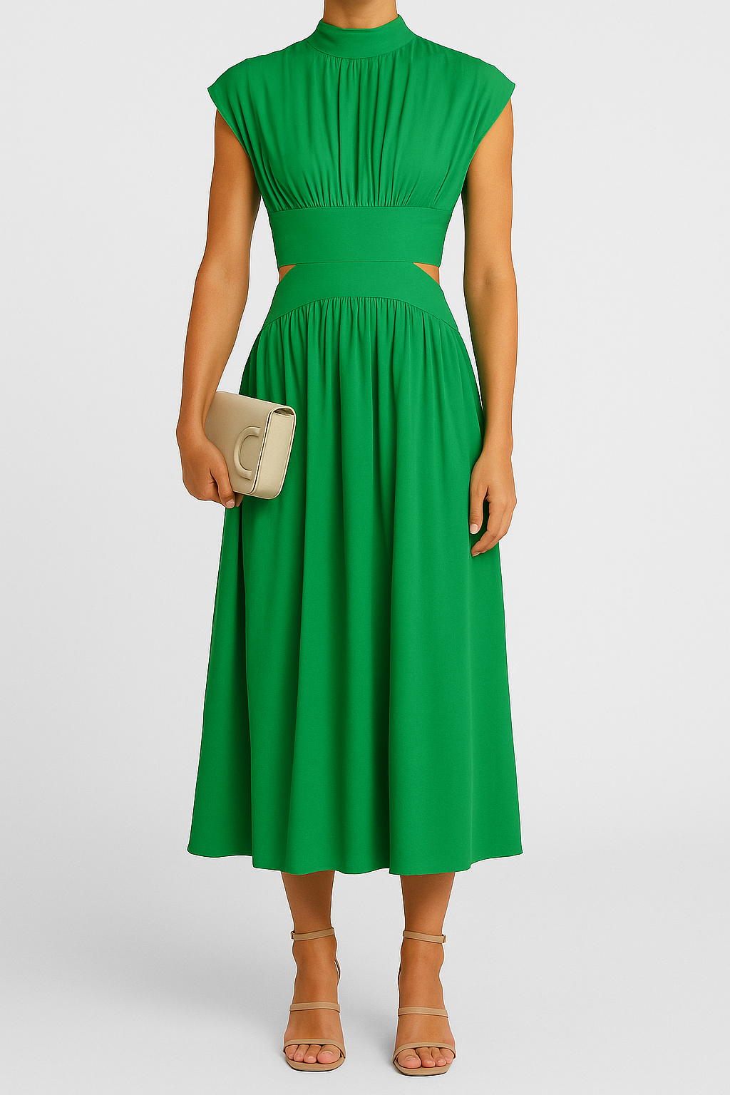 Yveline – Summer Dress with Open Back and Elegant Cut