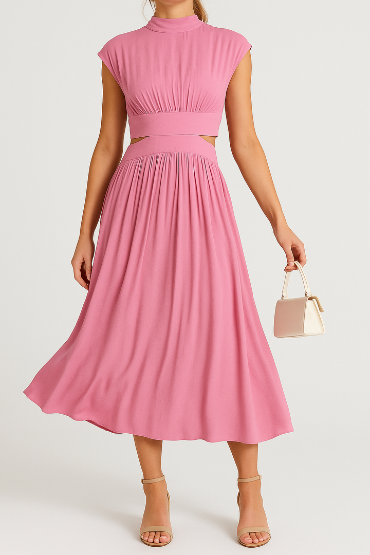 Yveline – Summer Dress with Open Back and Elegant Cut