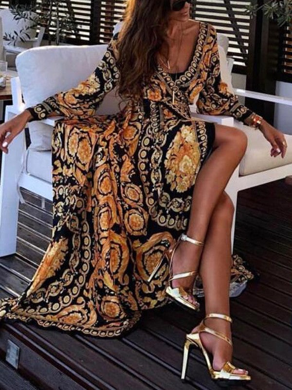Valentina™ - Boho Printed Dress