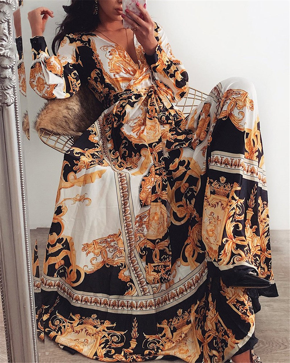 Valentina™ - Boho Printed Dress