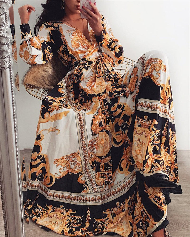 Valentina™ - Boho Printed Dress