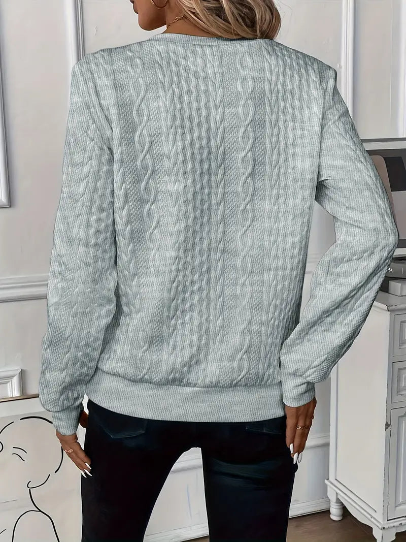 Emma |  Elegant Quarter-Zip Sweater