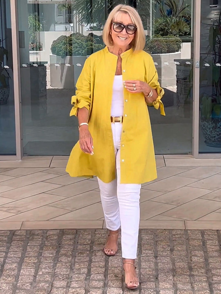 Celina - Classy Long Shirt Jacket