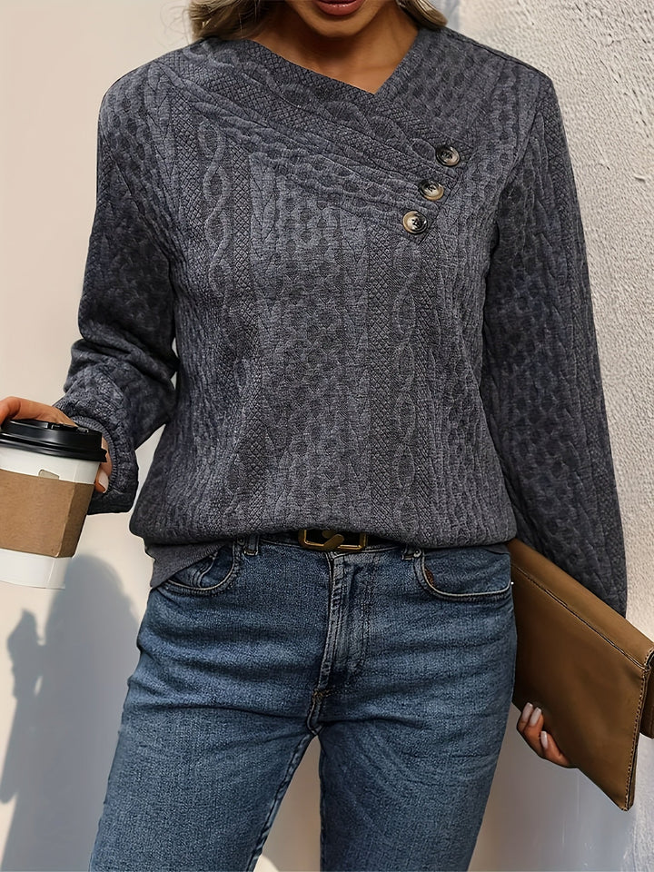 Martine - Cozy Asymmetrical Sweatshirt