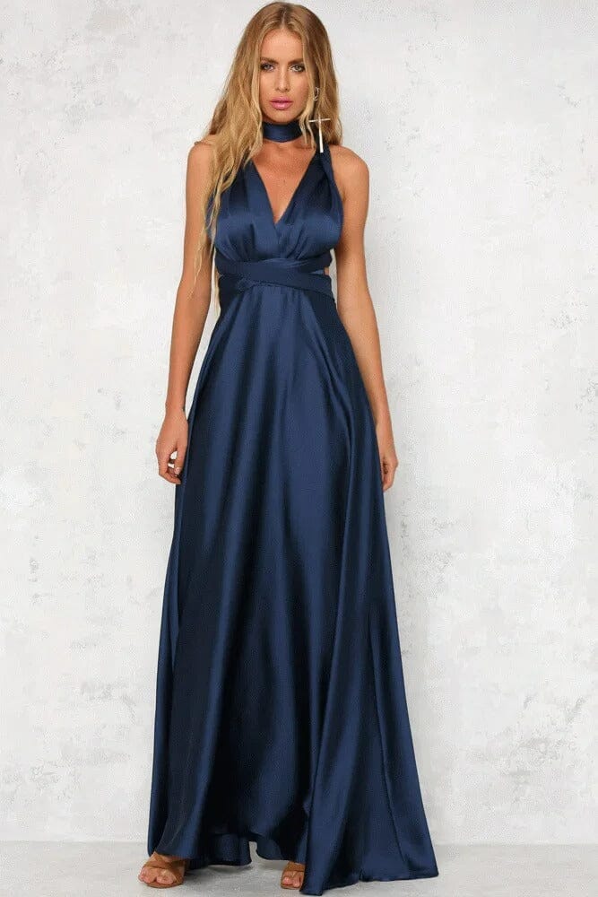 Amelia™ | Elegant Satin Maxi Robe