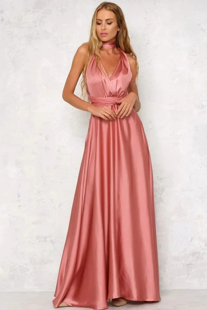 Amelia™ | Elegant Satin Maxi Robe