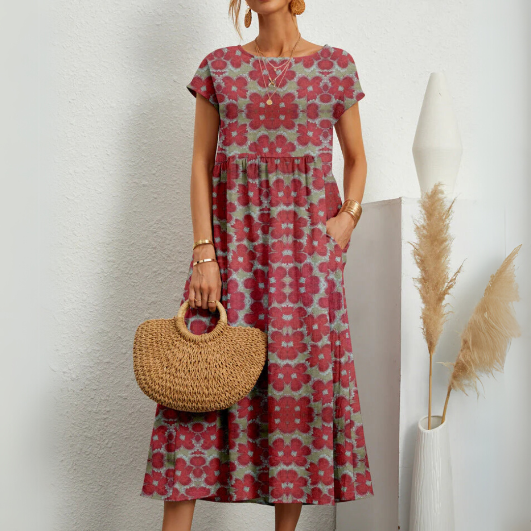 Florene - Breezy Floral Midi Dress