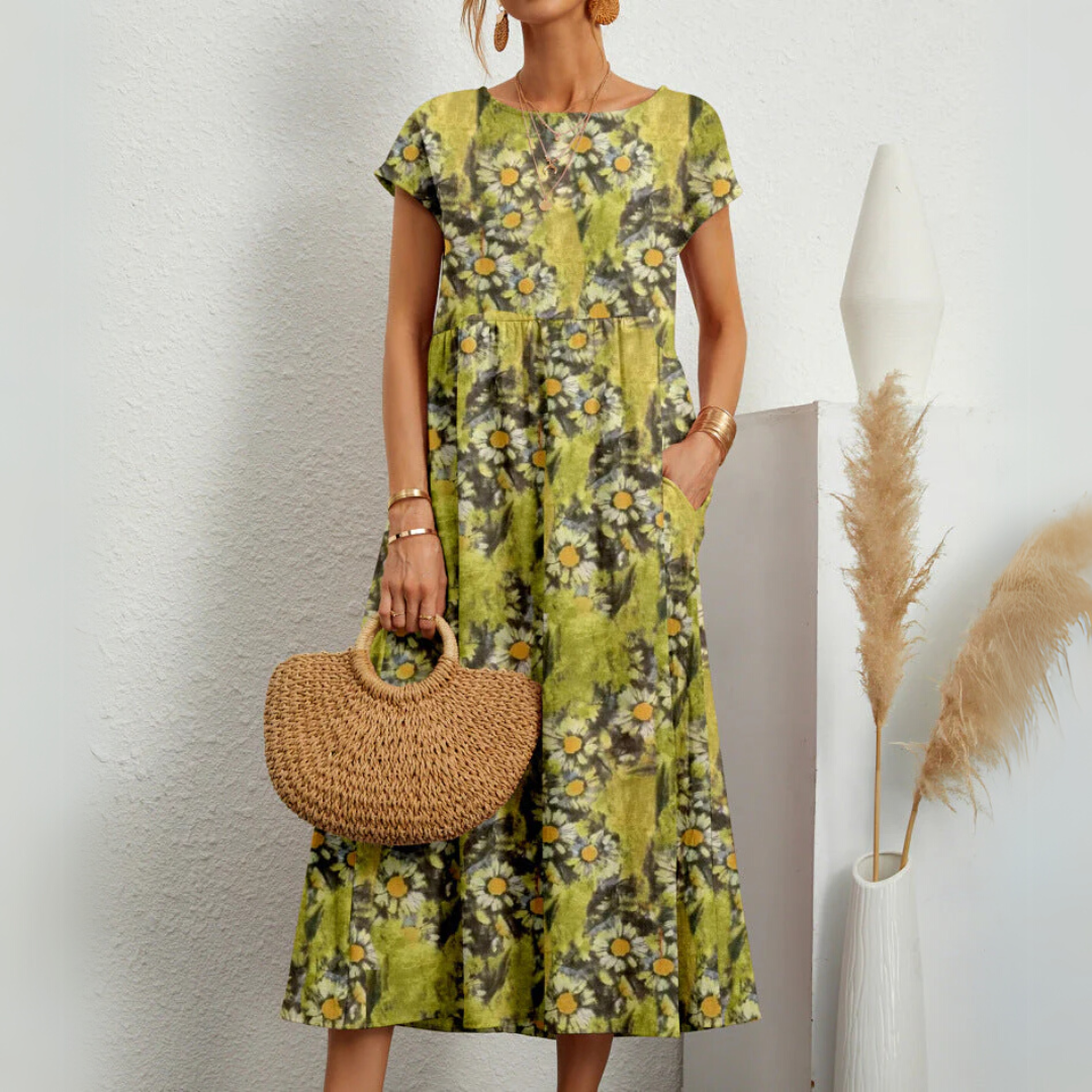 Florene - Breezy Floral Midi Dress