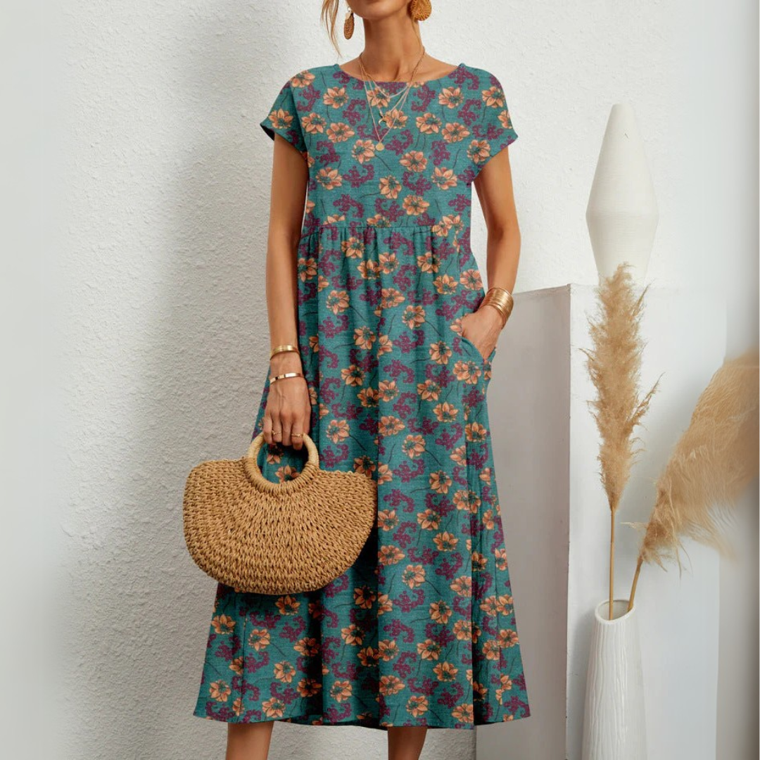 Florene - Breezy Floral Midi Dress