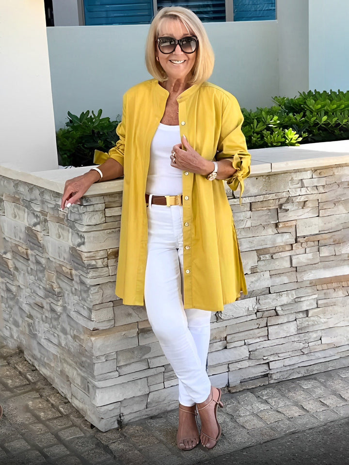 Celina - Classy Long Shirt Jacket